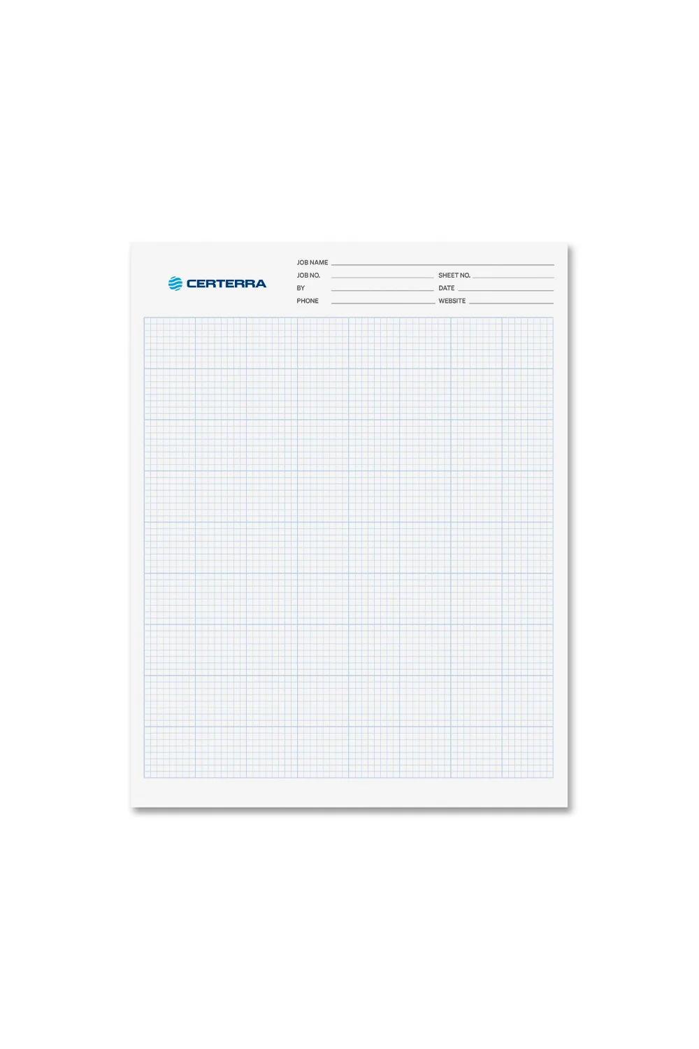 Full Color Graph Pad -  8.5" x 11"